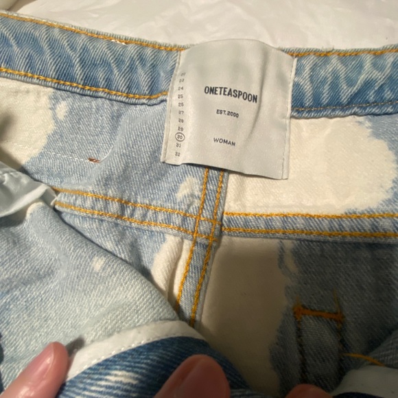 BNWT ONE TEASPOON high waist BONITA denim shorts size 30 - Picture 4 of 6